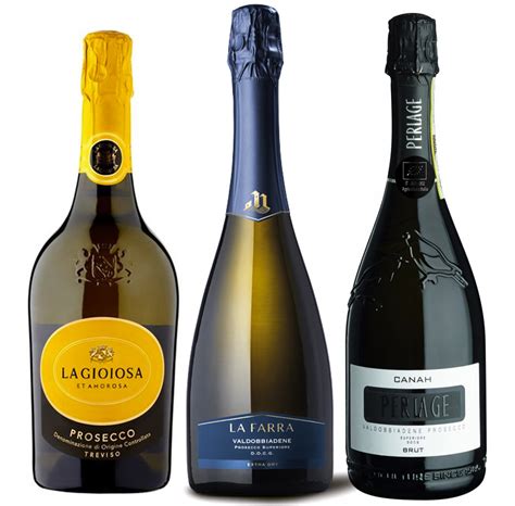 Italian wines, Proseccos and champagnes .